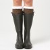 Unisex Winter Plus Velvet Knitting Knee Ankle Calf Warmer Pads Wool Warm Boots Deco Skirt Tube Socks