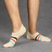 Men Combed Cotton Athletic Socks with Silicone Slip Outdoor Stripe Deodorization Ankle Sock