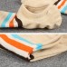 Men Combed Cotton Athletic Socks with Silicone Slip Outdoor Stripe Deodorization Ankle Sock